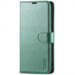 TUCCH Samsung S22 Wallet Case, Samsung Galaxy S22 5G Flip PU Leather Cover, Stand with RFID Blocking and Magnetic Closure-Myrtle Green