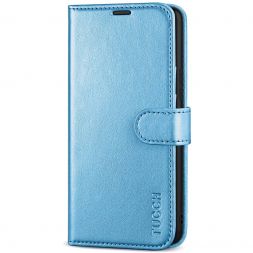 TUCCH Samsung S22 Wallet Case, Samsung Galaxy S22 5G Flip PU Leather Cover, Stand with RFID Blocking and Magnetic Closure-Shiny Light Blue