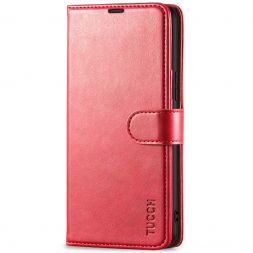 TUCCH Samsung S22 Plus Wallet Case, Samsung Galaxy S22 Plus 5G Flip PU Leather Cover, Stand with RFID Blocking and Magnetic Closure-Red