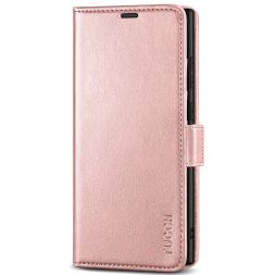 TUCCH Samsung S23 Ultra Wallet Case, Samsung Galaxy S23 Ultra 5G Flip Leather Cover-Shiny Rose Gold
