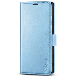 TUCCH Samsung S23 Ultra Wallet Case, Samsung Galaxy S23 Ultra 5G Flip Leather Cover-Shiny Light Blue