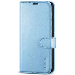 TUCCH Samsung S23 Wallet Case, Samsung Galaxy S23 5G Flip Leather Cover-Shiny Light Blue