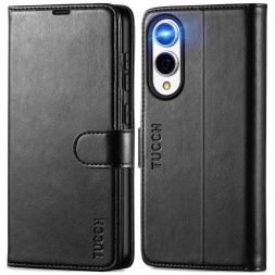 TUCCH Samsung S25 Edge Wallet Case, Samsung Galaxy S25 Edge 5G Flip PU Leather Phone Cover, Stand with RFID Blocking and Magnetic Closure Flip Cover