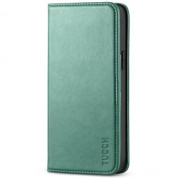 TUCCH IPhone 14 Plus Wallet Case - IPhone 14 Plus Flip Cover With Magnetic Closure-Myrtle Green