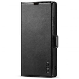 TUCCH Samsung S23 Ultra Wallet Case, Samsung Galaxy S23 Ultra 5G Flip Leather Cover-Black