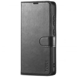 TUCCH Samsung S24 Wallet Case, Samsung Galaxy S24 5G Leather Case Folio Cover - Black