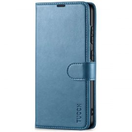 TUCCH Samsung S24 Wallet Case, Samsung Galaxy S24 5G Leather Case Folio Cover - Light Blue