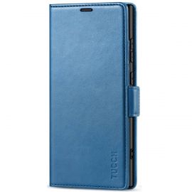 TUCCH Samsung S24 Ultra Wallet Case, Samsung Galaxy S24 Ultra 5G Leather Case Folio Cover - Light Blue